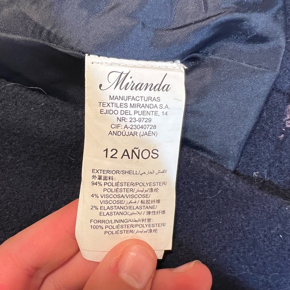 Navy Blue kids cloak by Miranda - Picture 9 of 9